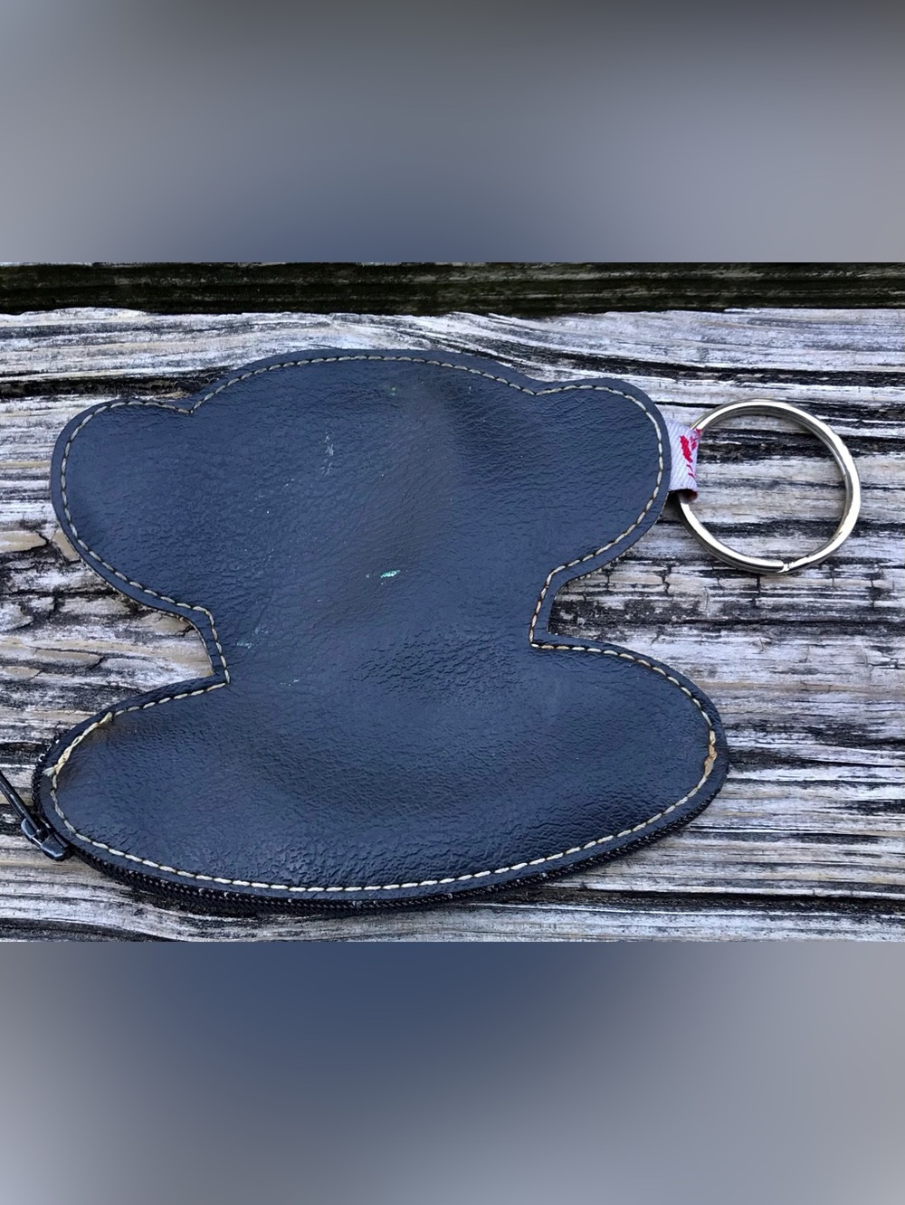 Vintage PAUL FRANK Julius Money Head Shape Zipper Mouth Coin Purse Keychain Rare - Picture 4 of 6